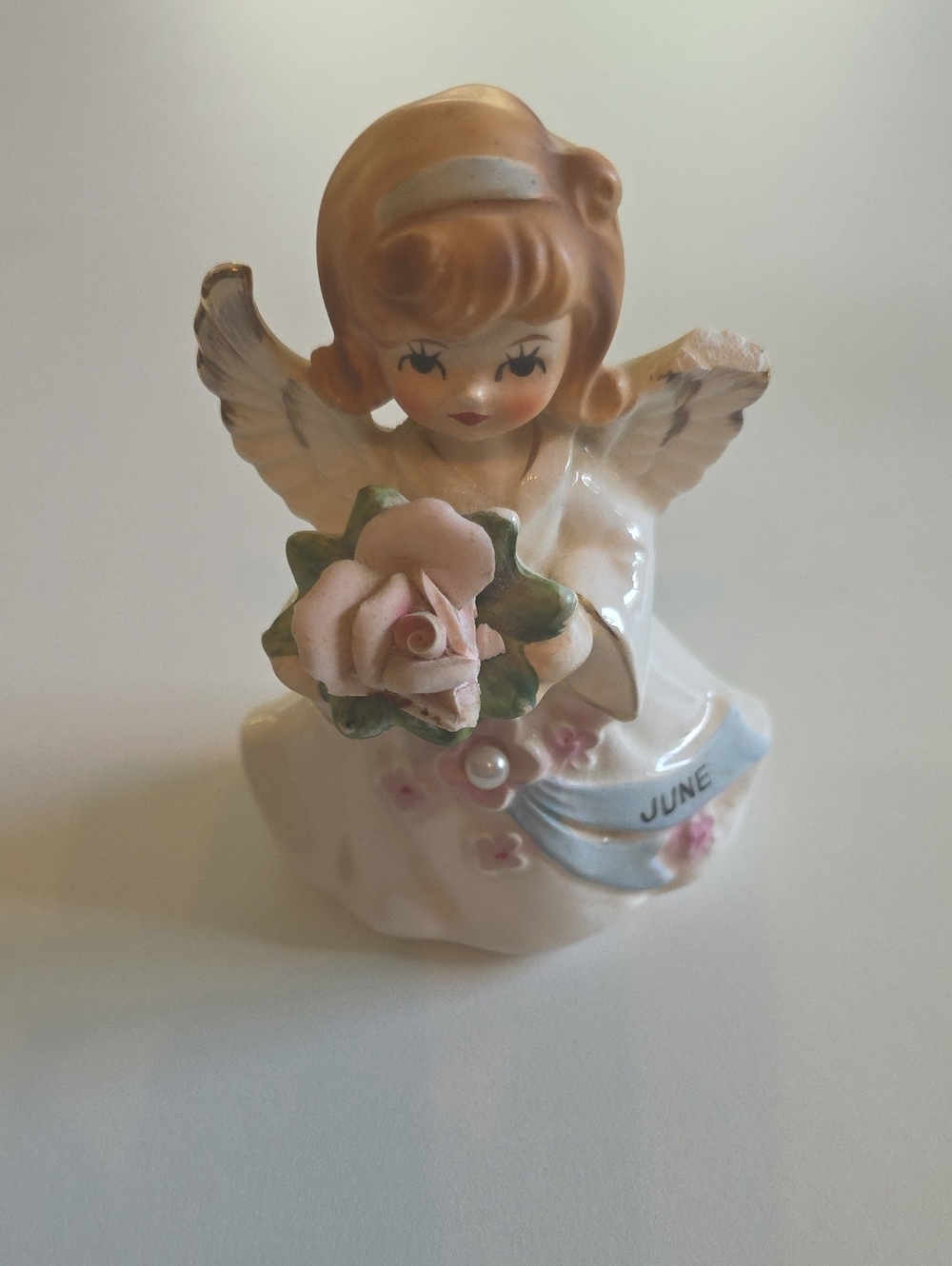 Lefton "June" birthday angel figurine